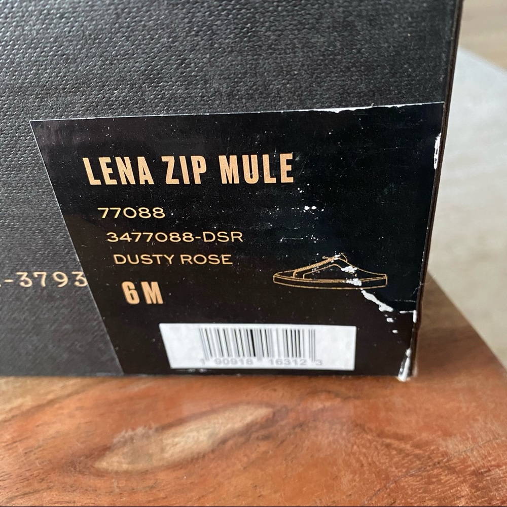 New Frye Lena Slip On Suede Zipper Mule Sneakers - Picture 5 of 5
